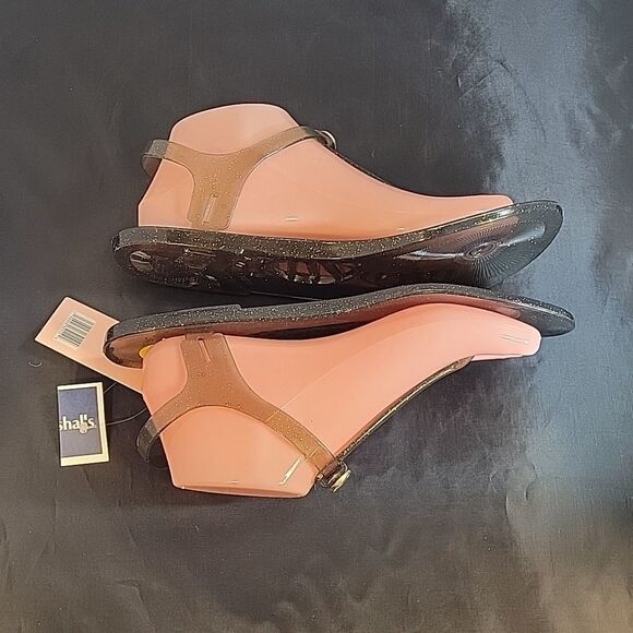 BRAND NEW JUICY COUTURE ANKLE STRAP SPARKLY THONG SANDAL - Picture 7 of 14